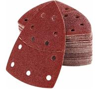 Triangles de ponçage, papier abrasif pour Bosch PSM 100A, PSM 160, PSM 200 AES,105 mm x 152 mm, 60pcs,grain P40/60/80/120/180/ 240