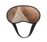 Triangles en marbre rose doré et feuille de cuivre,Masques de sommeil occultants, cache-yeux couvrants, masques de sommeil anti-lumière
