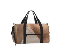 Triangles en marbre Rose doré et Feuille de cuivre,Sac de Sport bandoulière à Main, Sac de Voyage Grande capacité pour Femmes et Hommes