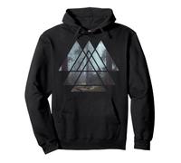 Triangles géométriques Forêt et Bois Sweat à Capuche