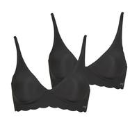Triangles / Sans armatures femmes Sloggi ZERO Microfibre 2.0 Soft Bra PACK DE 2 Noir EU L
