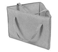 Triangular Fabric Clothes Hanger Organizer - Hanging Bag Storage Case | 18.11"x13.39" Space-Saving Triangle Shape, Durable Fabric in Neutral Gray/Beige, Easy Open-Close Access for Wardrobe &