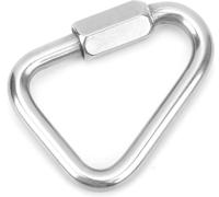 Triangular Quick Link Edelstahlschraubenschloss Carabiner für Bergsteiger 8mm Durchmesser
