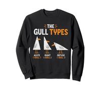 Triangull Triangle Mouette Jeu de Mots Géométrique Amusant Math Teacher Sweatshirt