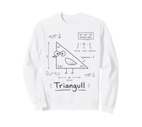 Triangull Triangle Mouette Jeu de Mots Géométrique Amusant Math Teacher Sweatshirt