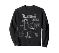 Triangull Triangle Mouette Jeu de Mots Géométrique Amusant Math Teacher Sweatshirt