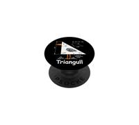 Triangull Triangle Mouette Oiseau Jeu de Mots Amusant Mathématiques Professeur PopSockets PopGrip Adhésif