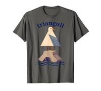 Triangull Triangle Mouette Oiseau Piège Cote Brise-Lames T-Shirt