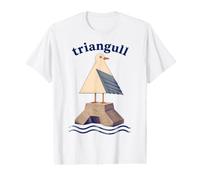 Triangull Triangle Mouette Oiseau Piège Cote Brise-Lames T-Shirt Graphique avec Valeur