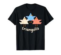 Triangull Triangle Mouette Oiseau Piège Multicolore T-Shirt