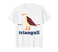 Triangull Triangle Mouette Oiseau Pun Style Collégial T-Shirt Graphique avec Valeur