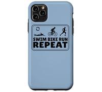 Triathlète course à pied natation cyclisme Repeat triathlon Coque pour iPhone 11 Pro Max