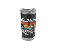 Triathletes Don't Get Old Loves Triathlon Athlète Triathlon Gobelet isotherme en acier inoxydable double paroi