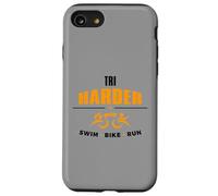 Triathlètes « TRI Harder » - Design de Triathlon pour Course à Pied Coque pour iPhone SE (2020) / 7/8