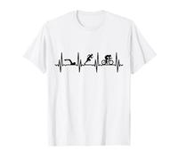 Triathlon ECG Heartline Design pour les triathlètes assidus T-Shirt