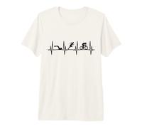 Triathlon ECG Heartline Design pour Les triathlètes assidus T-Shirt Haut de Gamme