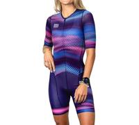 Triathlon Femmes Maillot De Cyclisme Ensembles Vélo Skin Suit Séchage Rapide Femme À Manches Courtes Femmes Cyclisme Body, 00c, L