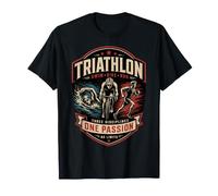 Triathlon, Natation, vélo, Course à Pied, Trois disciplines, Une Passion T-Shirt
