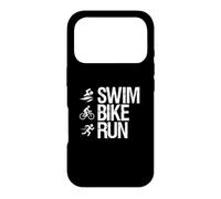 Triathlon Natation Vélo Course Endurance Athlète Sports Entraînement Coque pour iPhone 17 Pro