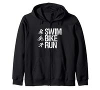 Triathlon Natation Vélo Course Endurance Athlète Sports Entraînement Sweat à Capuche