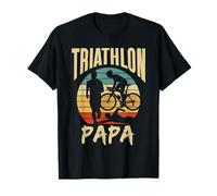 Triathlon Papa Triathlète Sport Lover Dad Dad Daddy T-Shirt