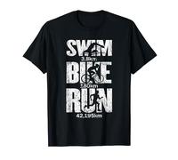Triathlon Swim Distanz Bike Retro Fitnes Tenue Sportif Run T-Shirt