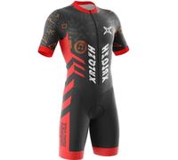 Triathlon Tri Costume,Combinaisons De Cyclisme Hommes Ensemble Maillot Cycliste à Manches Courtes Maillot Tri-Costume d'une Pièce/Cyclisme, Course à Pied (TYP-4,M)