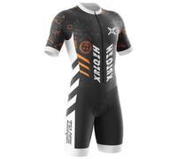 Triathlon Tri Costume,Combinaisons De Cyclisme Hommes Ensemble Maillot Cycliste à Manches Courtes Maillot Tri-Costume d'une Pièce/Cyclisme, Course à Pied (TYP-3,3XL)