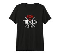 Triathlon Triathlète Swim Bike Run Endurance Design inspiré T-Shirt Haut de Gamme