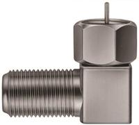Triax Adaptateur Coudé Fiche F/Prise F Wfc01