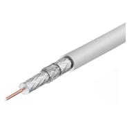 TRIAX Câble coaxial PVC 3 fois blindé 250m bobine blanc KOKA 110 A+ SP250