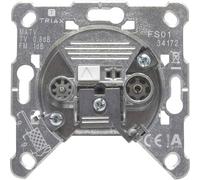 Triax FS 01 Prise antenne FM, TV encastré Prise terminale