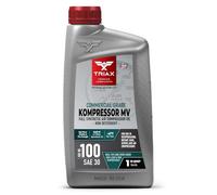 TRIAX Kompressor MV ISO 100 SAE 30 Huile Synthétique pour Compresseur d’Air - Pour Compresseurs Rotatifs à Pistons à Vis à Palettes et Pompes à Vide - Résistance Haute Température et Longue Durée