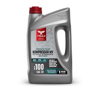 TRIAX Kompressor MV ISO 100 SAE 30 Huile Synthétique pour Compresseur d’Air - Pour Compresseurs Rotatifs à Pistons à Vis à Palettes et Pompes à Vide - Résistance Haute Température et Longue Durée