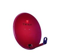 TRIAX Parabole satellite aluminium Rouge 65cm avec support LNB Click-on idéal ASTRA EUTELSAT