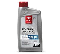TRIAX Synergy Gear MAX 75W-140 GL-5 Huile Synthétique PAO Longue Durée - Engrenages Hypoïdes, Essieux, Différentiels et Systèmes à Glissement Limité 0.946 L (1 quart)