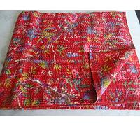 Tribal Asian Textiles 031 Couvre-lit fait à la main Motif oiseau Taille King size 228,6 x 274,3 cm