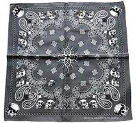 tribal gothique Bandana tete de mort crane biker moto casque chaine