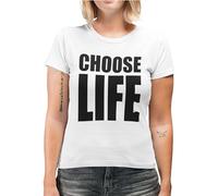 Tribal T-Shirts Choose Life T-Shirt pour Femme - Blanc - Medium