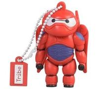Tribe Disney Big Hero 6 Baymax Armored Clé USB 16 Go Fantaisie Pendrive USB Flash Drive 2.0 Originale Stockage Memoire, Idee Cadeau Figurine 3D, Stockage USB en PVC avec Porte-Clés - Rouge G