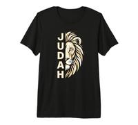 Tribe of Judah Demi-Visage Lion Biblique T-Shirt Haut de Gamme
