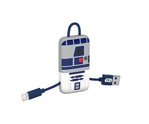 Tribe Star Wars Câble Lightning vers USB 22 cm pour iPhone 7/7 Plus 6/6 Plus/iPhone 6S/6S Plus iPhone 5/5s/5c iPad Air iPad Mini Motif R2D2 (Apple MFI Certifié)