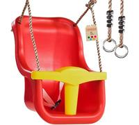 TRIBECCO® Balançoire en plastique, pour bébé/tout-petits, aire de jeux, rouge