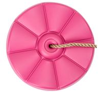 TRIBECCO Balançoire Fleur Roue à bascule Plateau de jeu Siège de balançoire Plastique antidérapant (Rose)