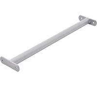 TRIBECCO® Barre de traction barre de gymnastique barre de gymnastique barre métallique (Gris, 115 cm)