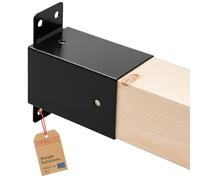 TRIBECCO® Connecteur de balançoire Connecteur mural pour balançoire Carré 90/90 mm (Noir)