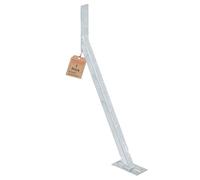 TRIBECCO Lot de 2 ancres de tempête à fixer par chevilles, 590 × 320 × 535 mm, ancres de vent pour la stabilisation des clôtures, palissades et abris de jardin pour usage intérieur et extérieur (2, à