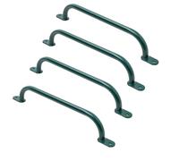 TRIBECCO Lot de 4 poignées d'escalade pour l'extérieur et l'intérieur - Poignées en métal pour aire de jeux, cadre d'escalade, tour de jeux, lit mezzanine, échelle et mur d'escalade dans la chambre