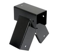 Raccord de balançoire 90°, raccord 90/90 mm, en tôle d'acier revêtue par pulvérisation, pour balançoire de jardin, forme triangulaire stable, avec ouvertures de montage de 10 mm de diamètre