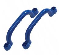 TRIBECCO Support pour aire de jeux, set de 2, 25 × 7,5 cm, résistant aux intempéries et aux chocs, kit de montage inclus Bleu